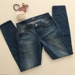 7 for all mankind skinny jeans size 25